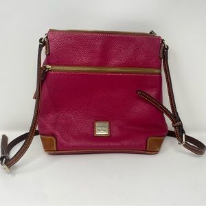 Dooney and Bourke Pink Pebbled Grain Crossbody